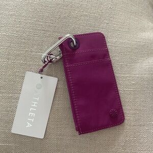 New with tags, Athleta coffee run wallet pink/purple